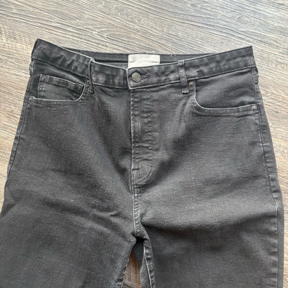 Everlane High Rise Curvy Skinny Jeans, black denim, size 33 crop - Picture 5 of 8